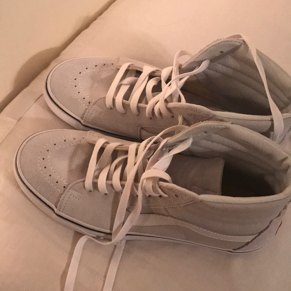 Suade off grey high top vans :)
